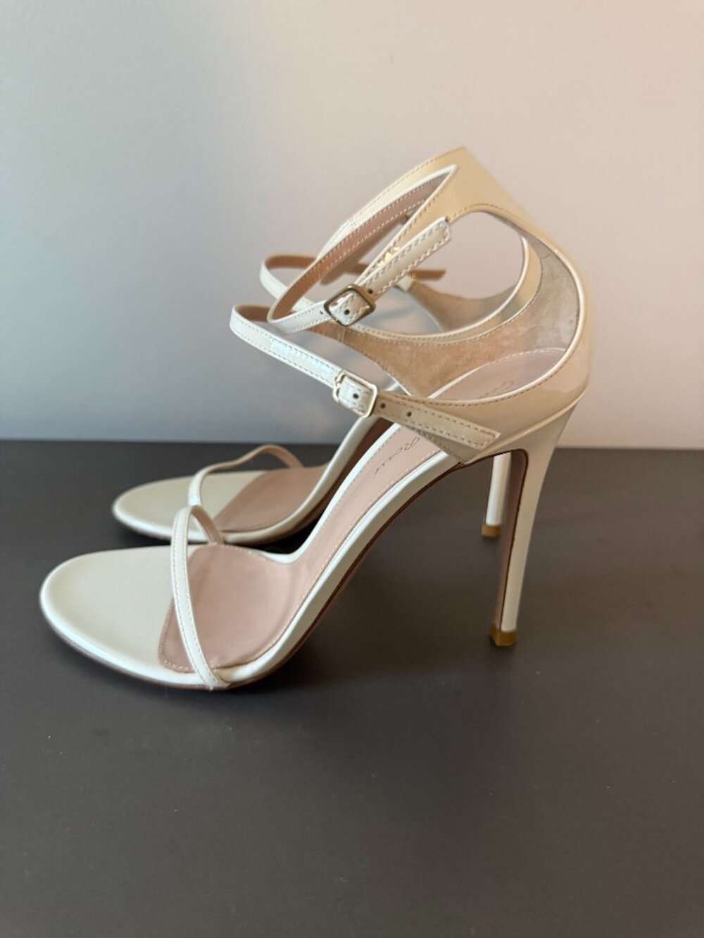 Gianvito Rossi Double Buckle Leather Sandals